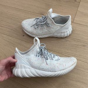 Adidas Knit Sneakers Speckled White